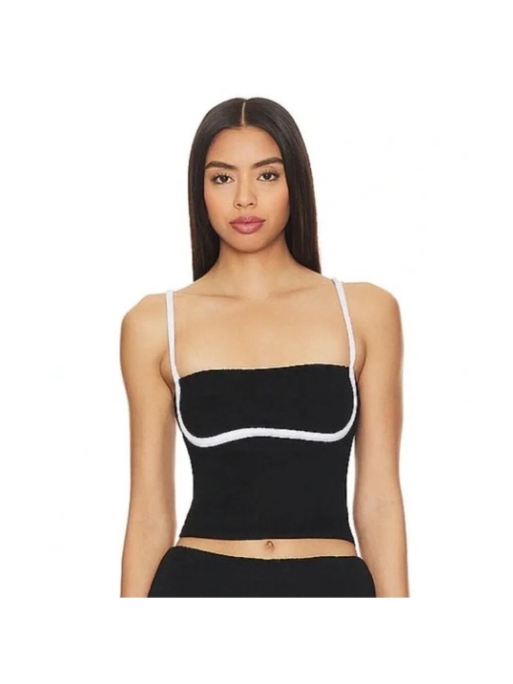 NIA Love Top in Black Size Small Spaghetti Straps‎ y2k